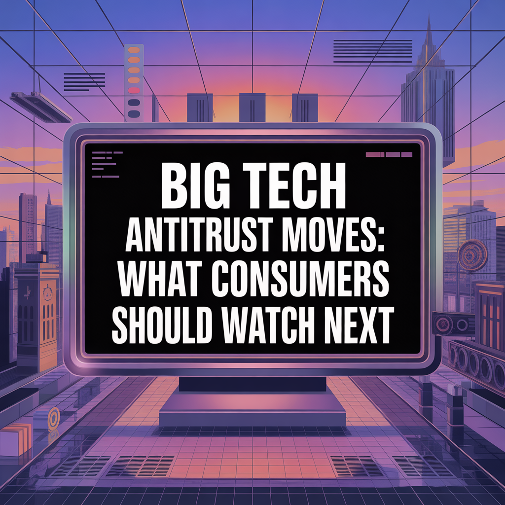 Big Tech Antitrust Moves: What Consumers Should Watch Next