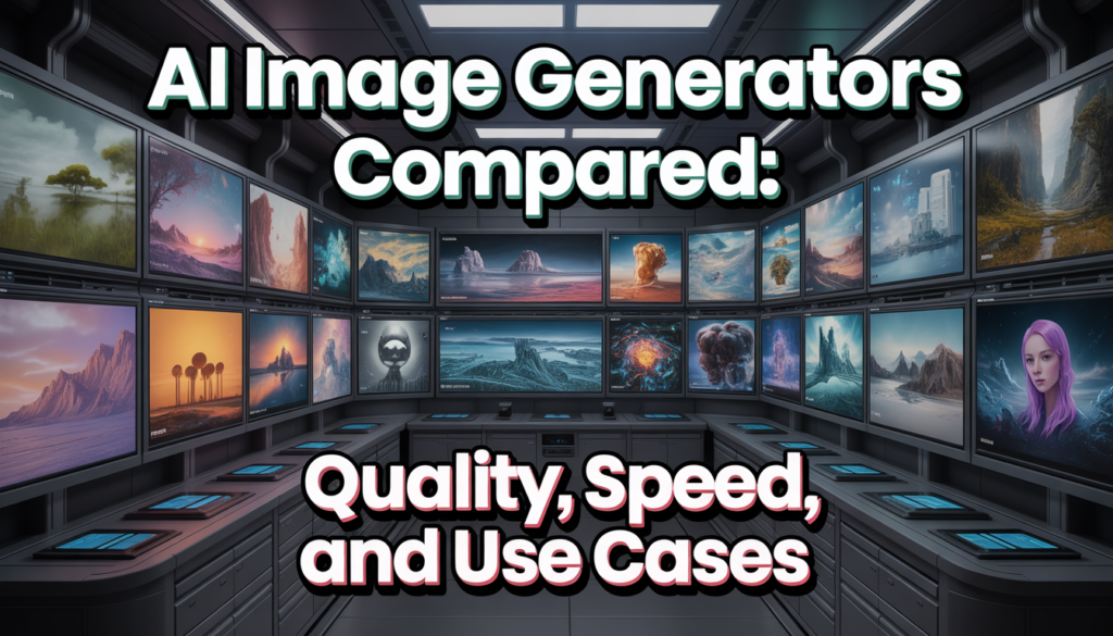 AI Image Generators Compared: Quality, Speed, and Use Cases